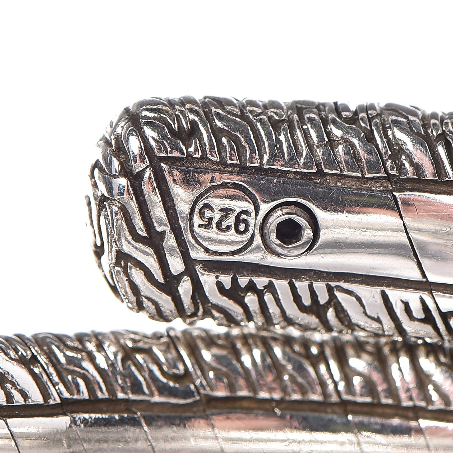 Sterling Silver Classic Chain Double Coil Bracelet M