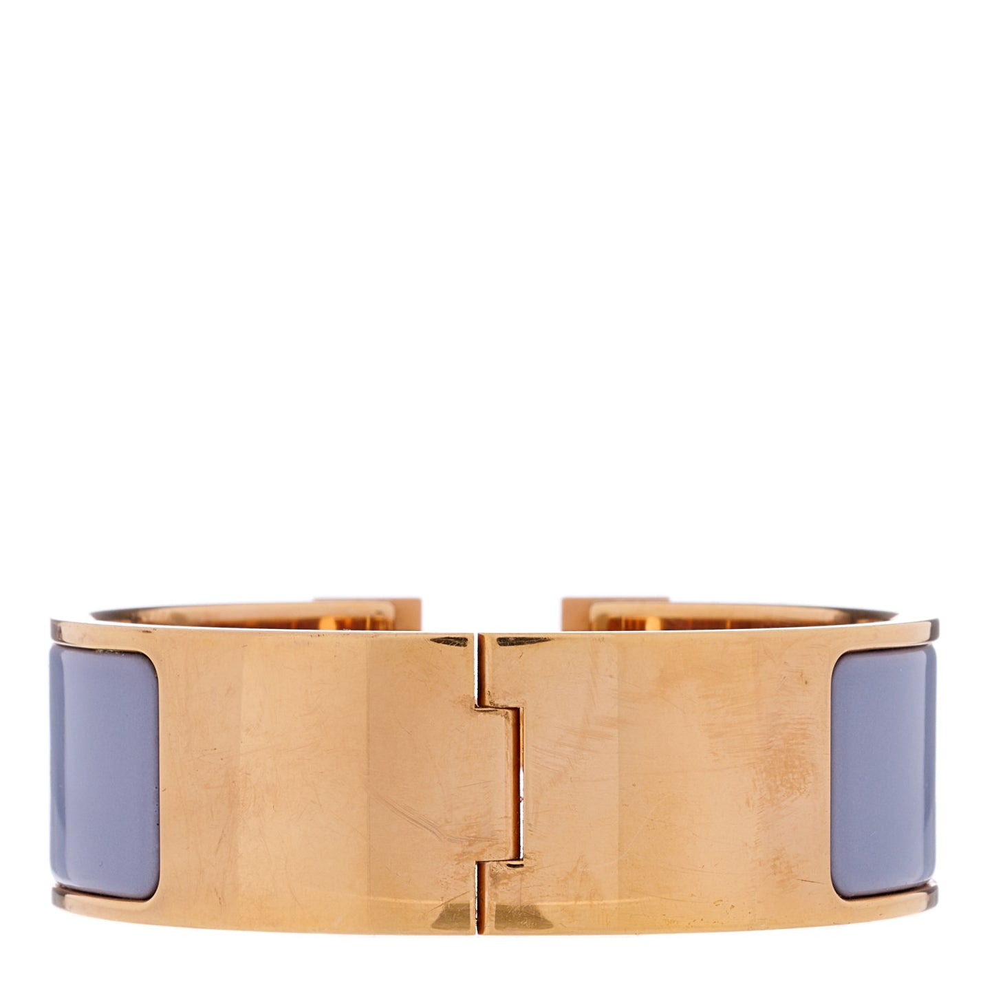 Enamel Wide Clic Clac H Bracelet PM Bleu Lin