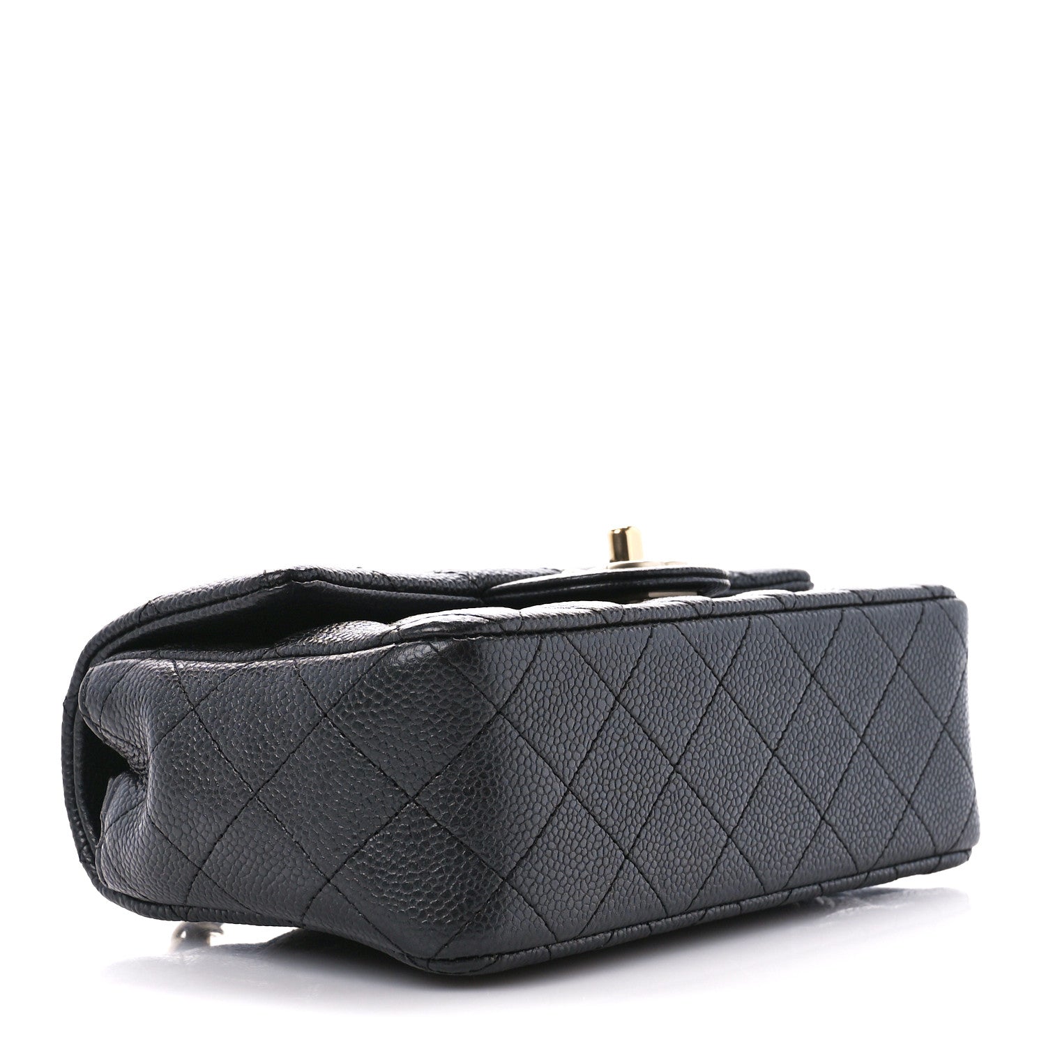 Chanel Iridescent Caviar Quilted Mini Rectangular Flap Charcoal 4 of 12