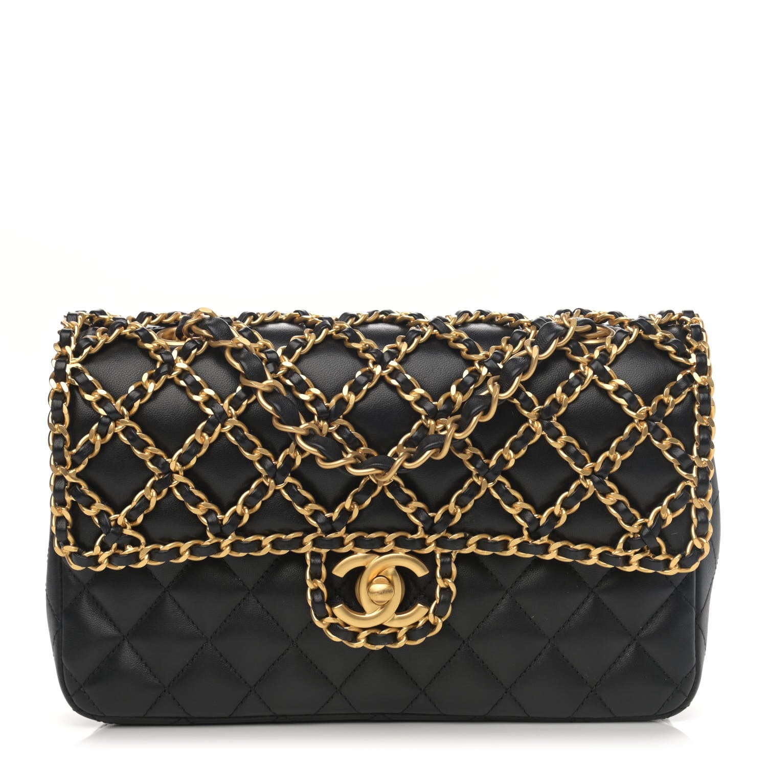 Chanel Lambskin Timeless Classic Chained Double Flap Black 1 of 11