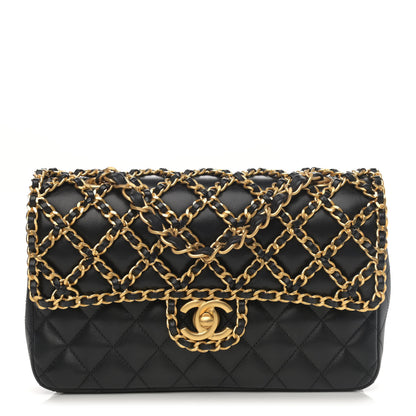 Chanel Lambskin Timeless Classic Chained Double Flap Black 1 of 11
