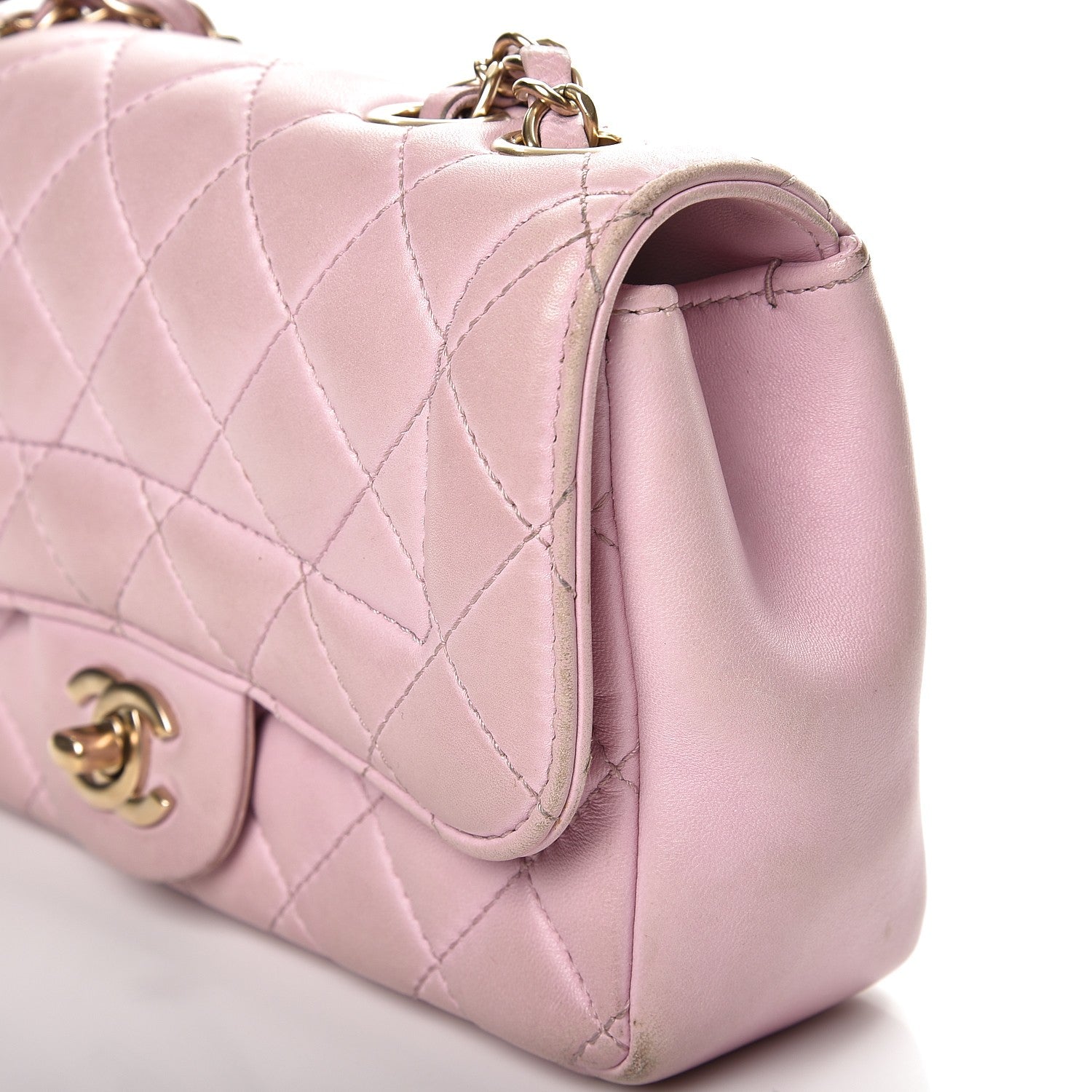 Chanel Lambskin Quilted Mini Mademoiselle Chic Flap Pink 10 of 17