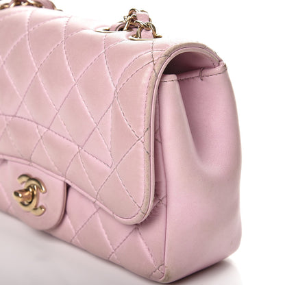 Chanel Lambskin Quilted Mini Mademoiselle Chic Flap Pink 10 of 17
