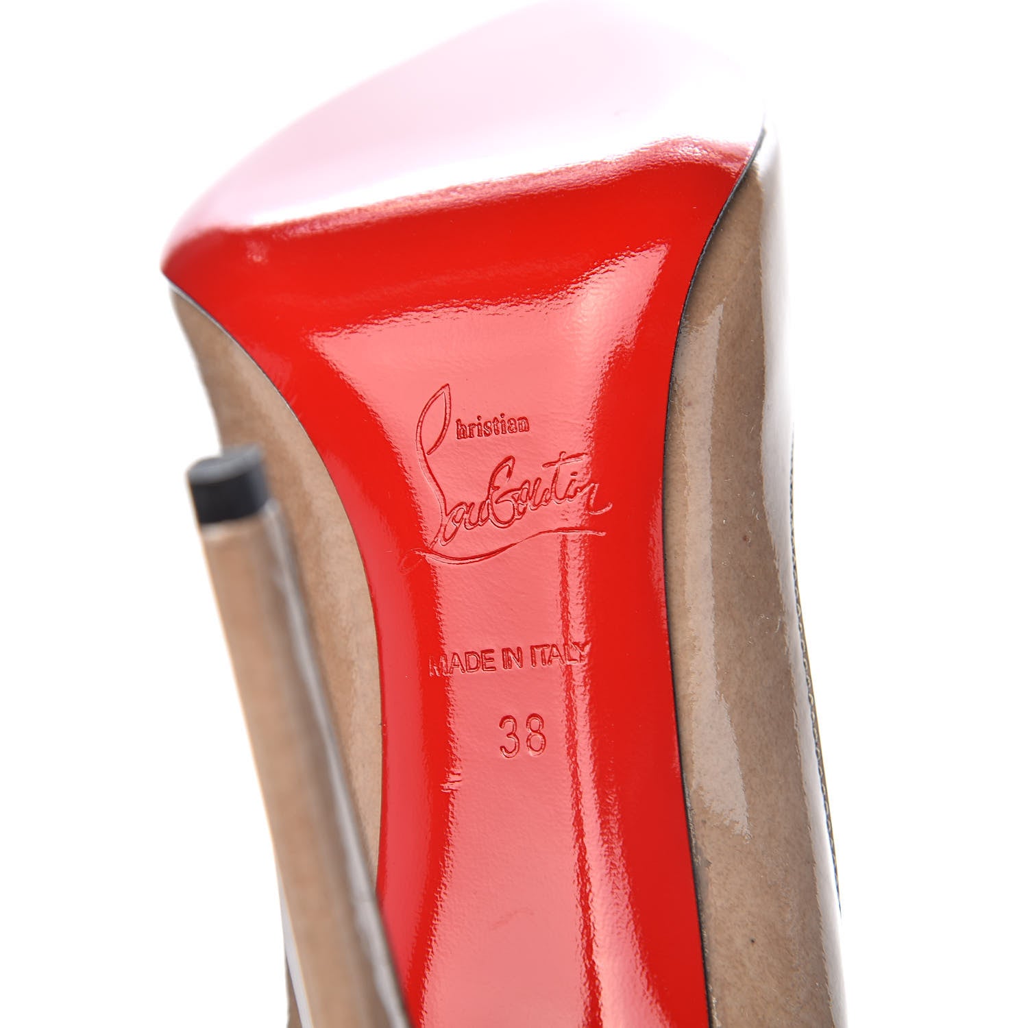 Christian Louboutin Patent So Kate 120 Pumps 38 Gry 7 of 9