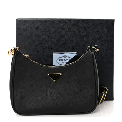 Prada Saffiano Lux Re-Edition 2005 Shoulder Bag Black 17 of 17