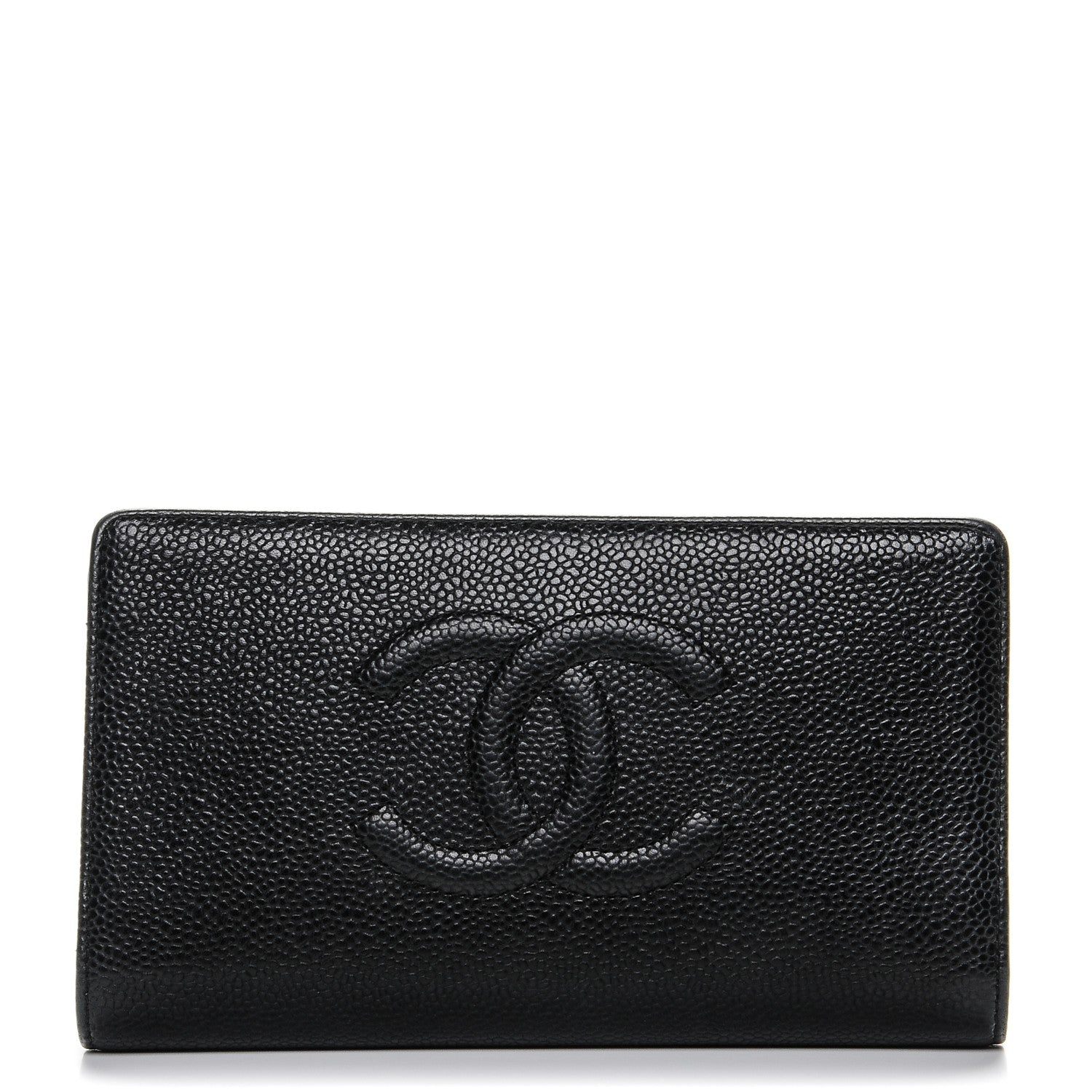 Chanel Caviar Timeless CC Yen Wallet Black 1 of 7