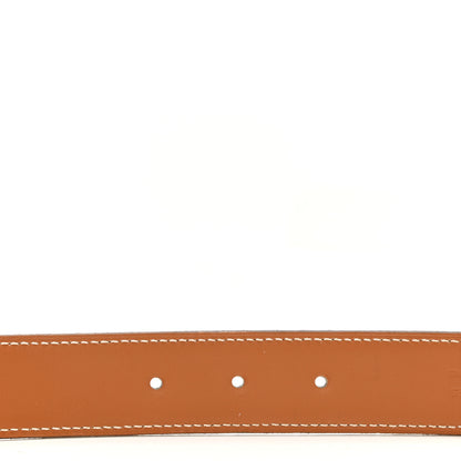 Hermes Epsom Box Strie H Belt 90 White Gold 3 of 7