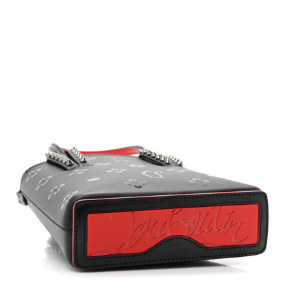 Christian Louboutin Calfskin Spikes Mini North South Cabata Tote Black 4 of 9