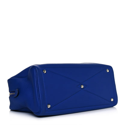 Hermes Taurillon Clemence Victoria II 35 Bleu Electrique 5 of 13