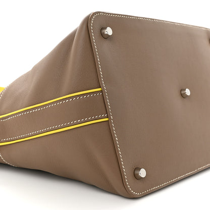 Hermes Swift Verso Toolbox 26 Etoupe Lime 9 of 16