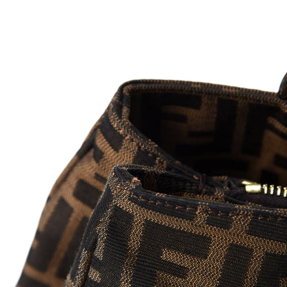 Fendi Zucca Patent Mia Tote Tobacco 9 of 13