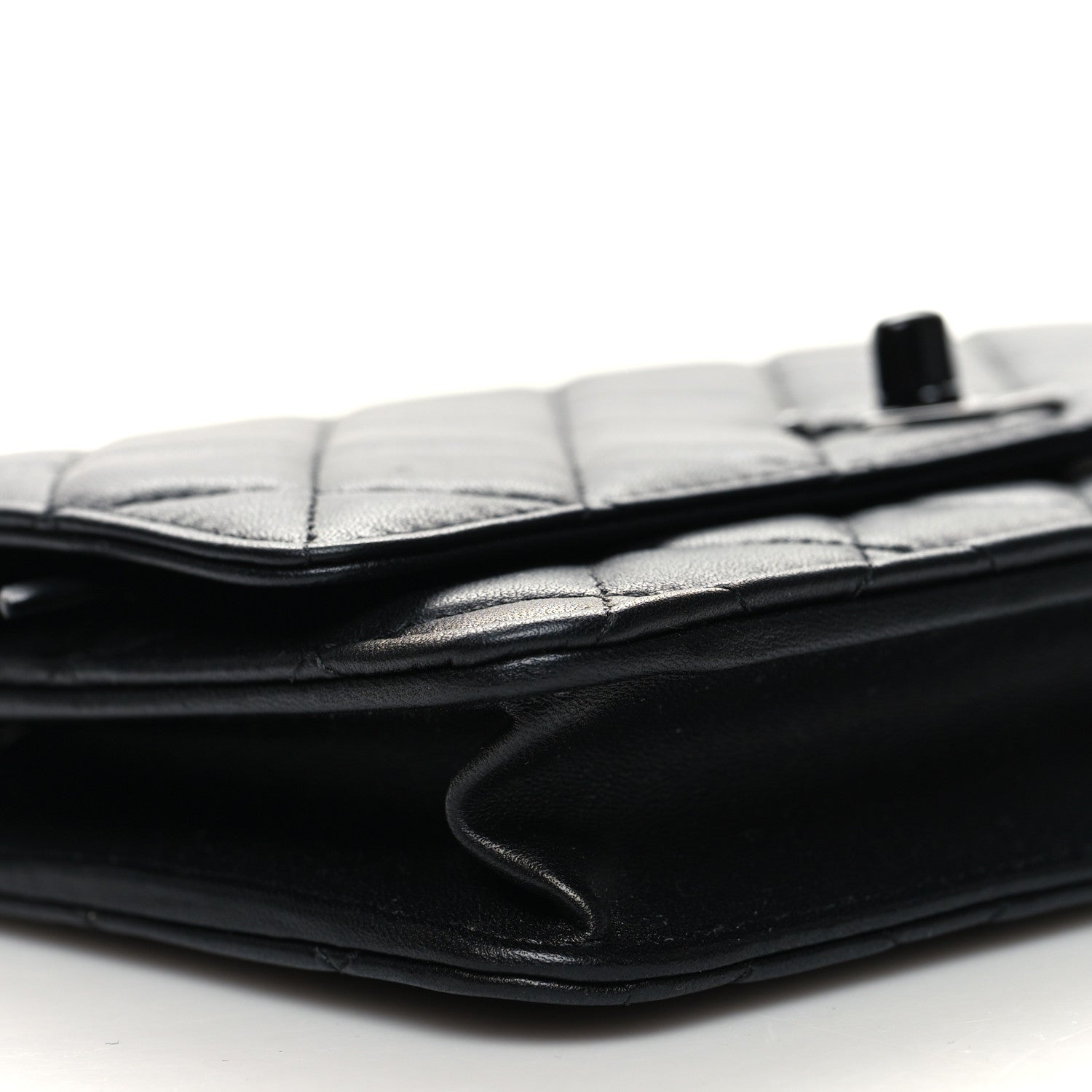 Chanel Lambskin Quilted Trendy CC Wallet On Chain WOC So Black 10 of 11