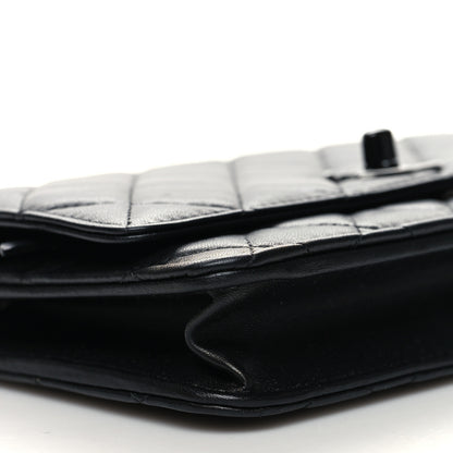 Chanel Lambskin Quilted Trendy CC Wallet On Chain WOC So Black 10 of 11