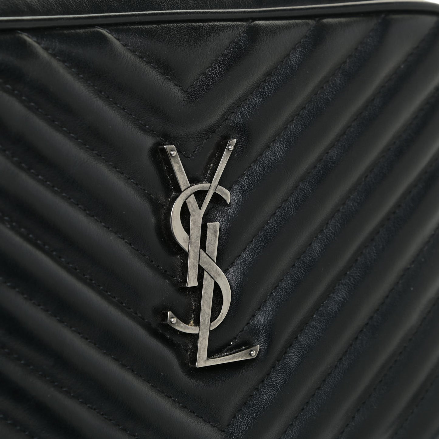 Calfskin Matelasse Monogram Lou Camera Bag Asphalt