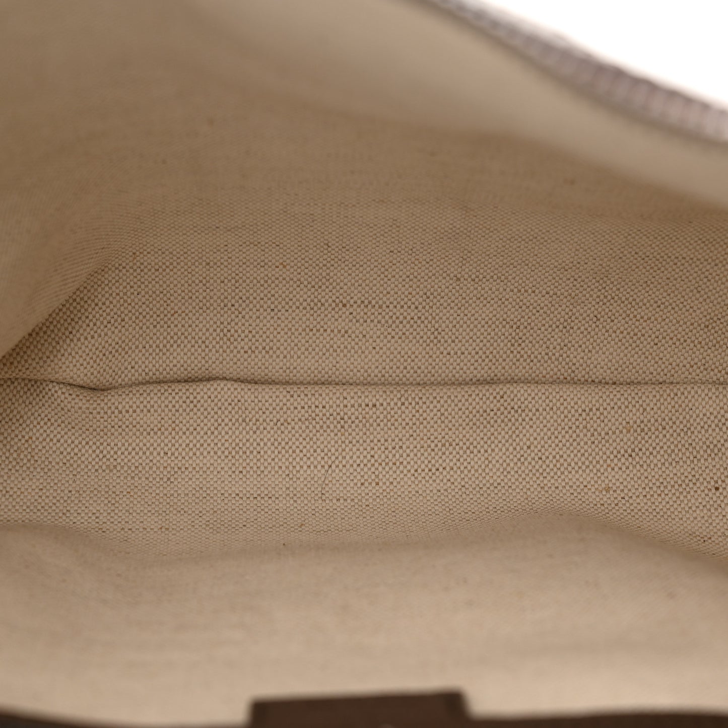 GG Supreme Monogram Textured Dollar Calfskin Web Small Ophidia Half Moon Hobo Beige Ebony New Acero