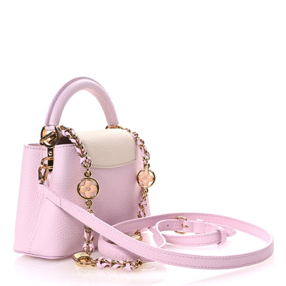 Louis Vuitton Taurillon Flower Chain Capucines Mini Marshmallow 3 of 9