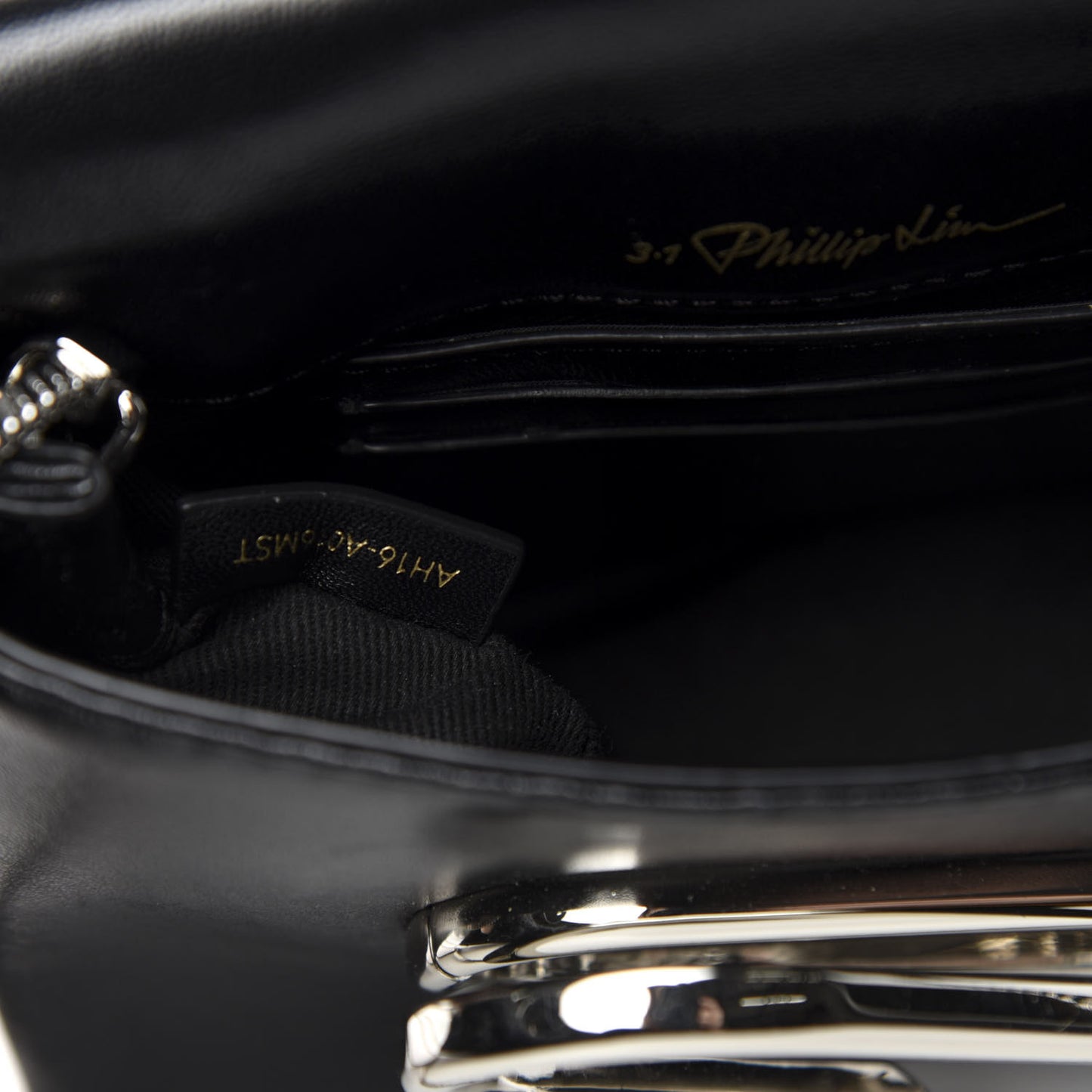 3.1 Calfskin Stingray Embossed Micro Alix Crossbody Bag Black