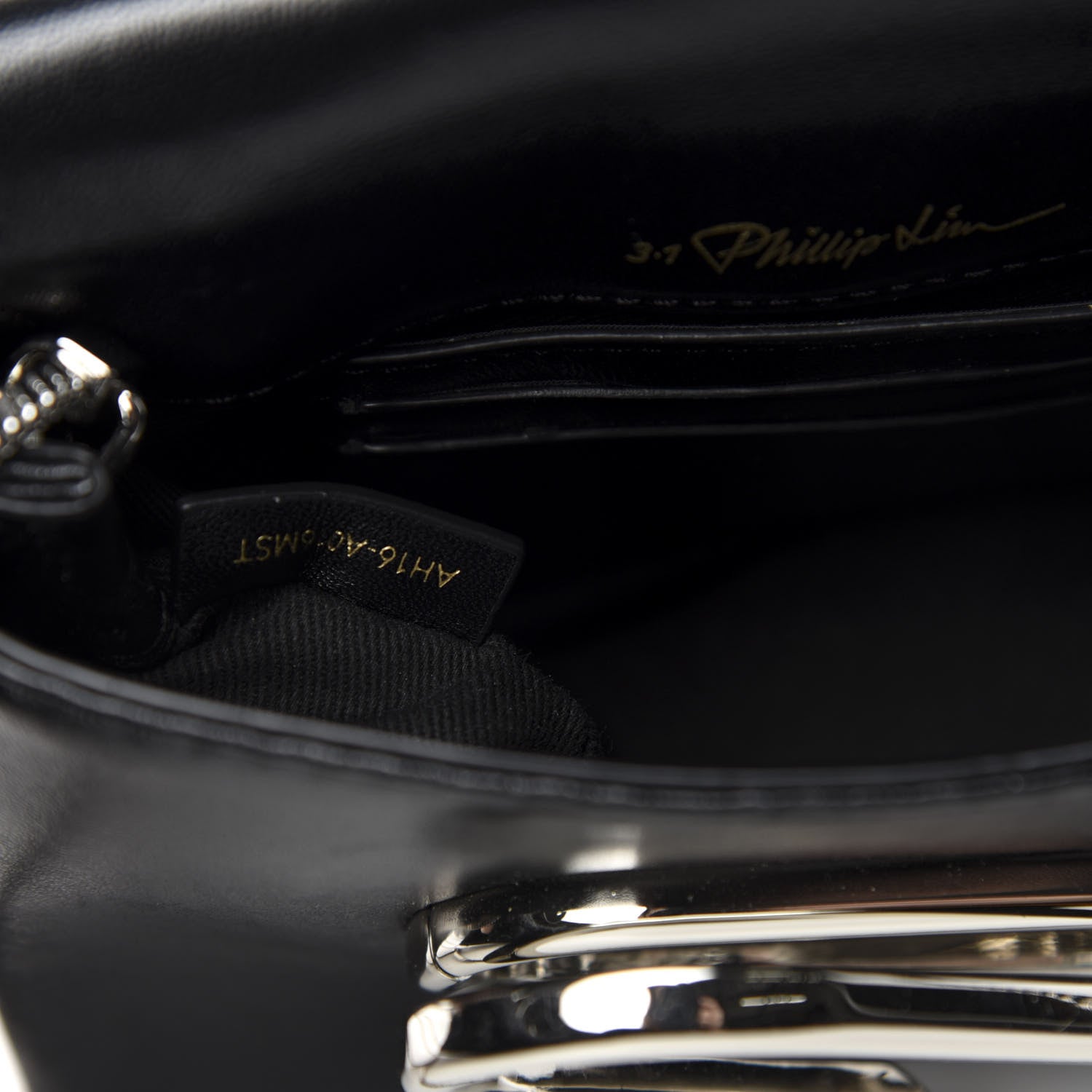3.1 Phillip Lim 3.1 Calfskin Stingray Embossed Micro Alix Crossbody Bag Black 9 of 10