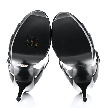 Saint Laurent Buffalo Tribute 105 Platform Sandals 39 Black 5 of 10