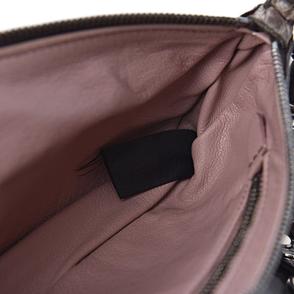 Prada Alligator Shoulder Bag Brown 9 of 10