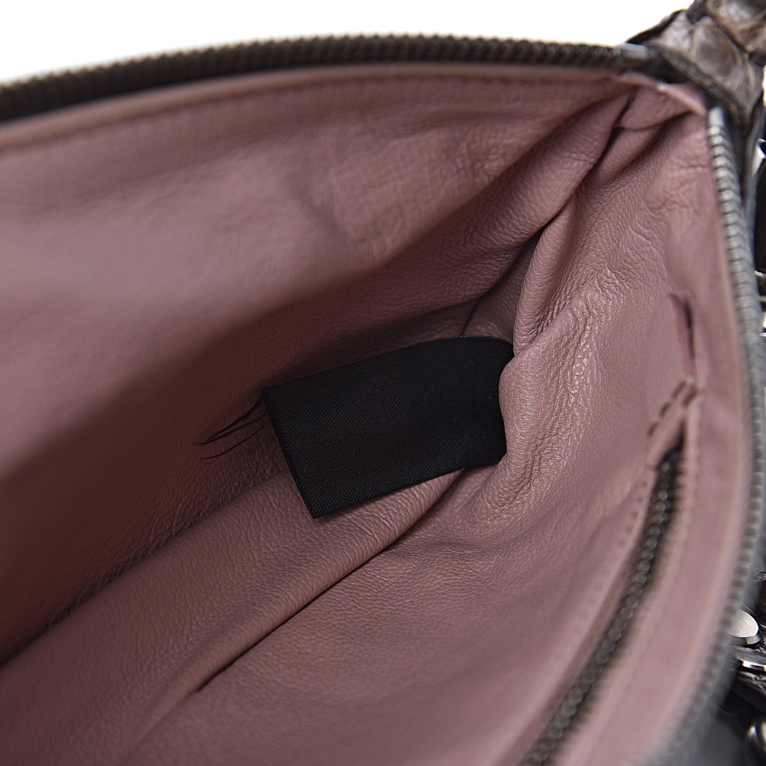 Prada Alligator Shoulder Bag Brown 9 of 10