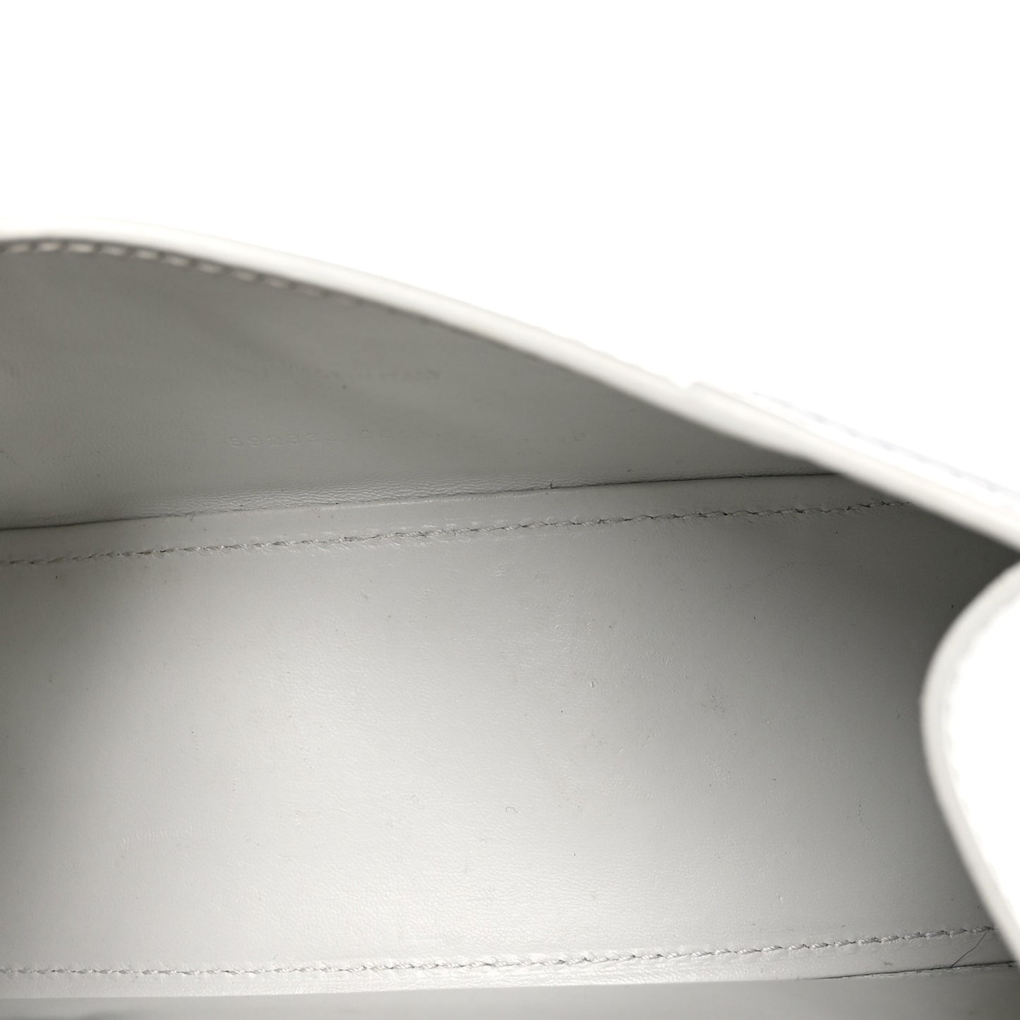 Box Calfskin Graffiti Logo Hourglass Top Handle Bag XS White Light Silver