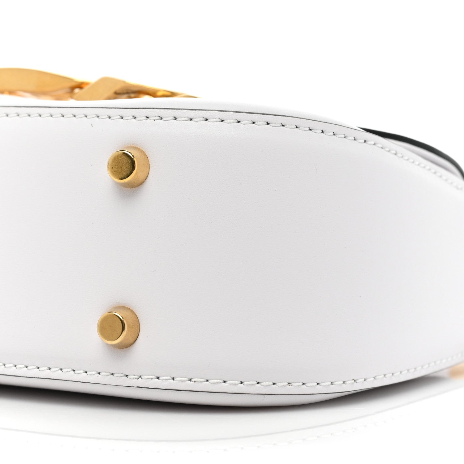 Valentino Garavani Calfskin Small Vlogo Chain Shoulder Bag Optic White 8 of 12
