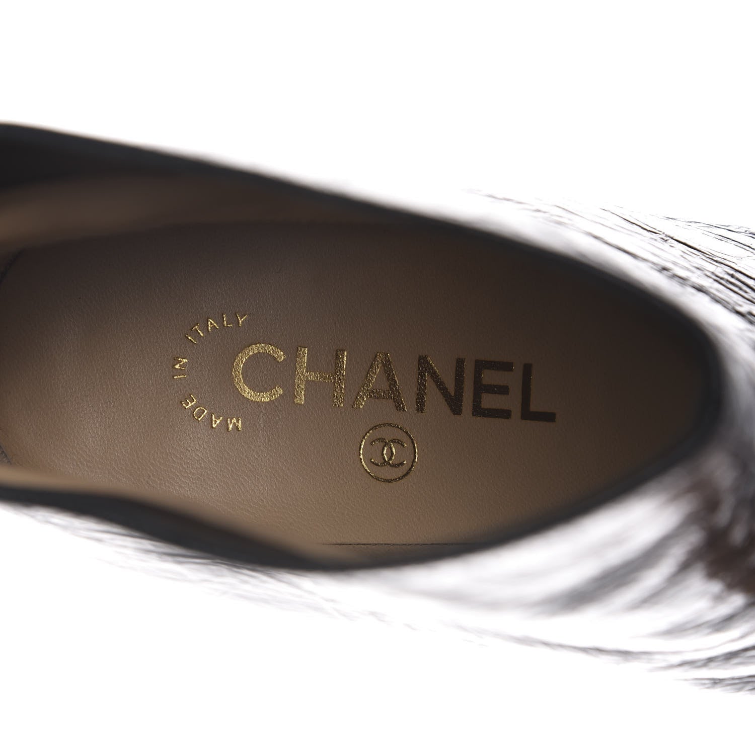 Chanel Crumpled Calfskin Satin Cap Toe Short Ankle Boots 39 Black 8 of 14