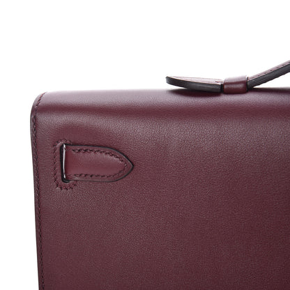 Hermes Swift Kelly Cut Clutch Pochette Bordeaux 11 of 27
