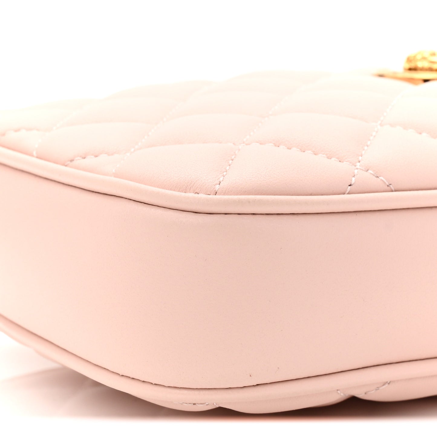 Nappa Quilted La Medusa Crossbody Light Pink