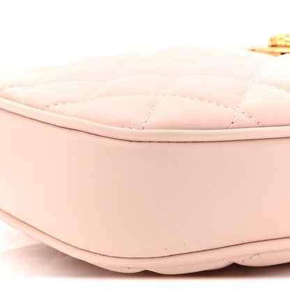 Versace Nappa Quilted La Medusa Crossbody Light Pink 8 of 9