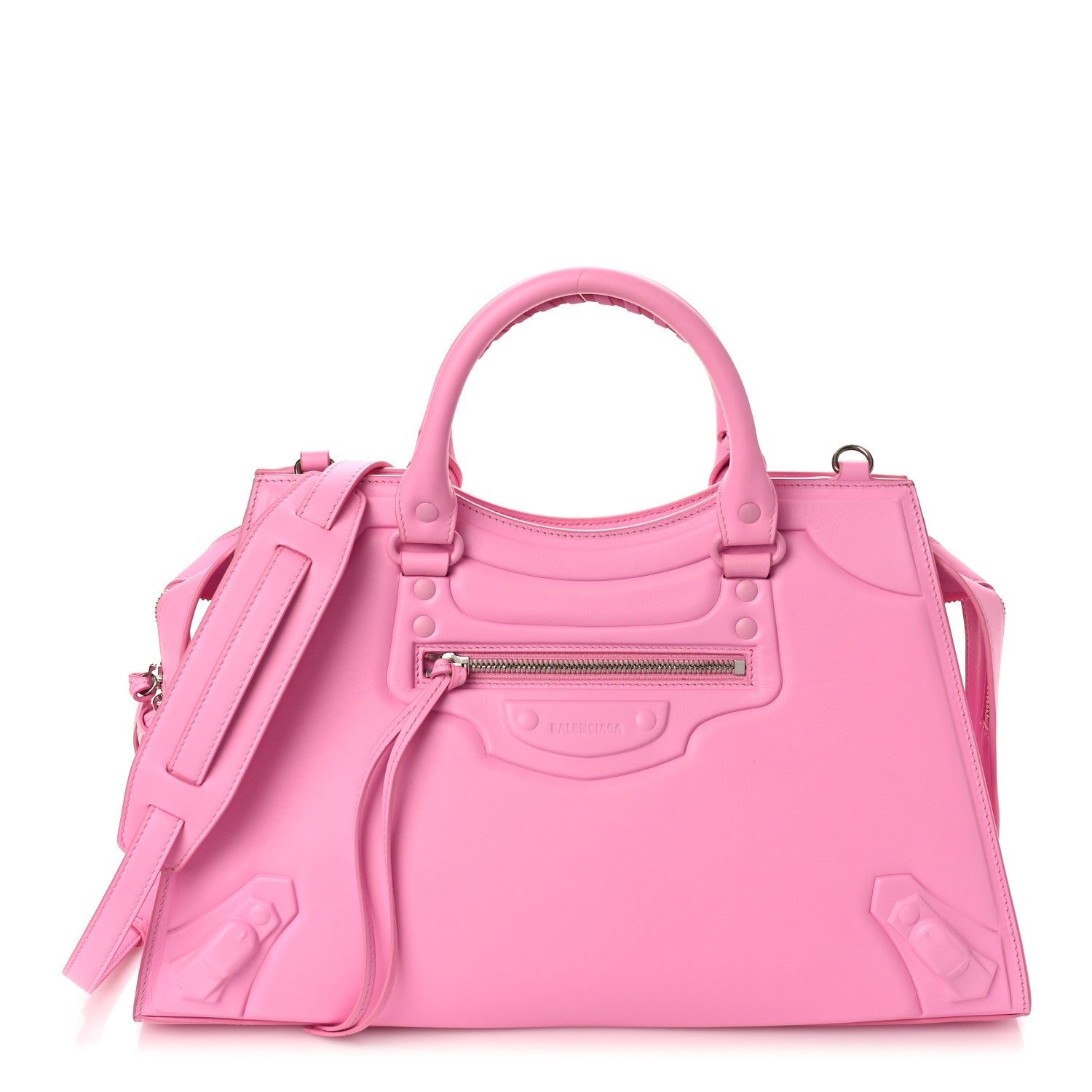 Balenciaga Cake Calfskin Tonal Hardware Neo Classic City Rose 1 of 9
