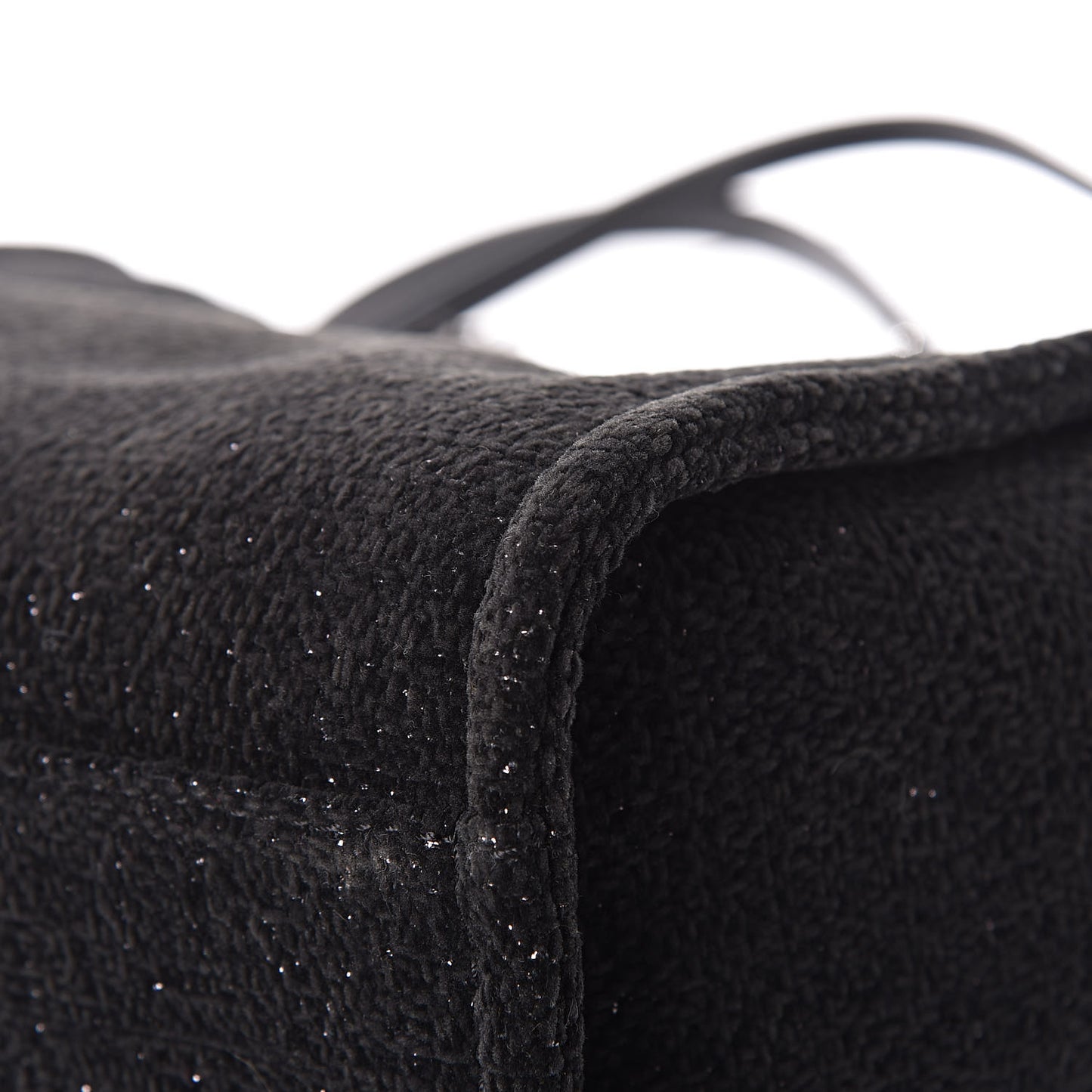 Lurex Boucle Small Deauville Tote Black