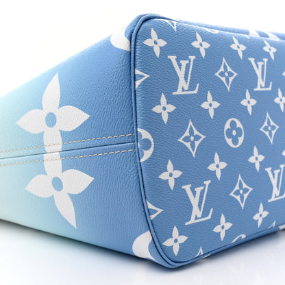 Louis Vuitton Monogram Giant By The Pool Neverfull MM Blue 8 of 11