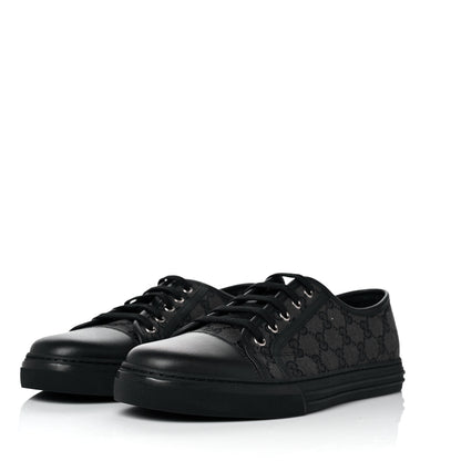 Gucci Monogram Mens Sneakers 9.5 Black Piombo 3 of 8