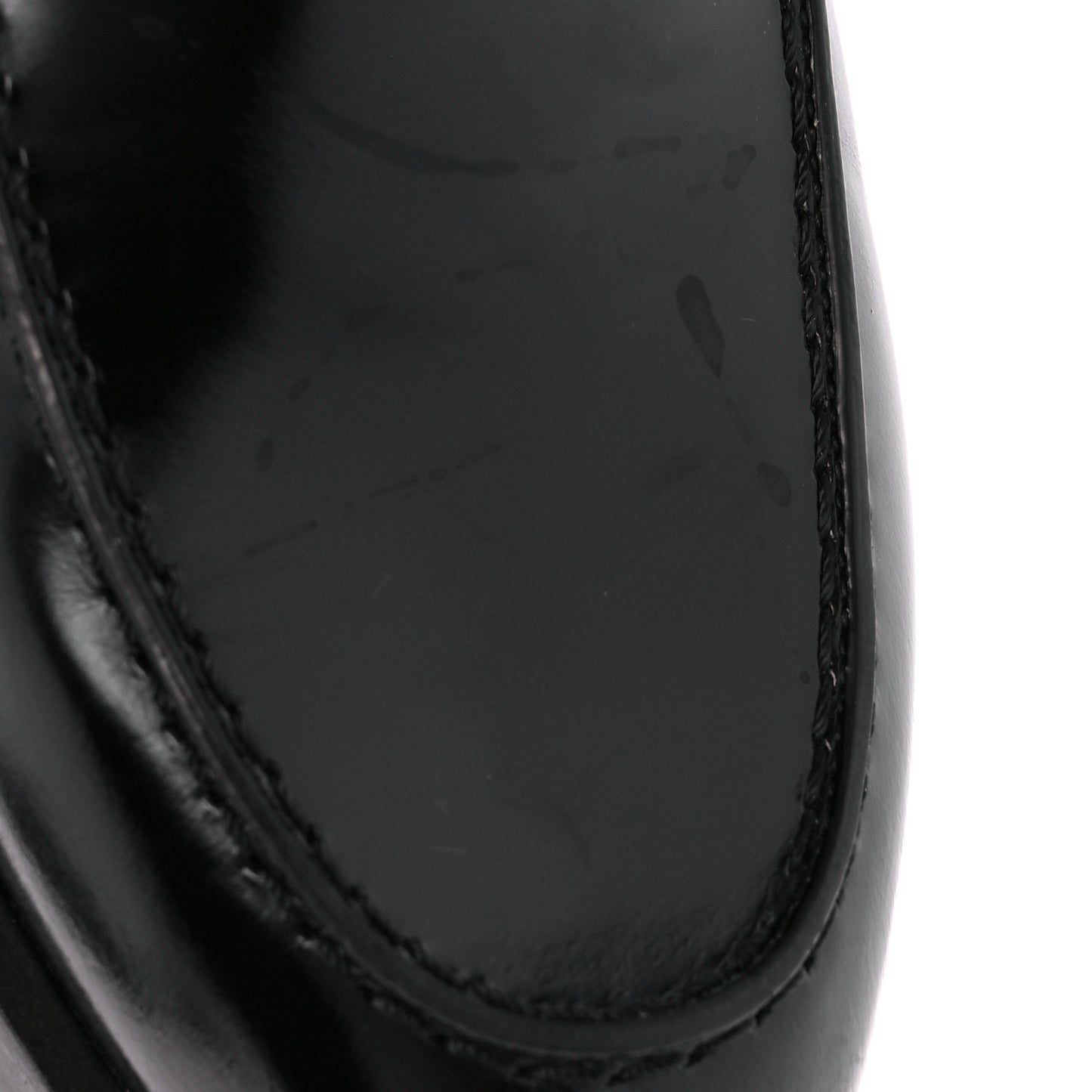 Calfskin Womens Faubourg Loafers 37 Black