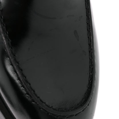 Hermes Calfskin Womens Faubourg Loafers 37 Black 10 of 10