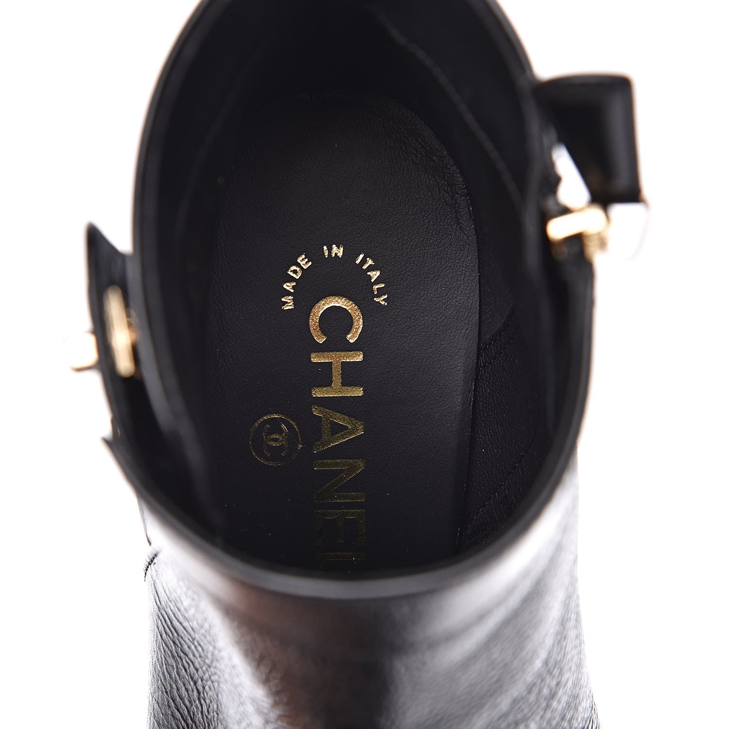 Chanel Goatskin CC Turnlock Ankle Boots Black 7 of 9