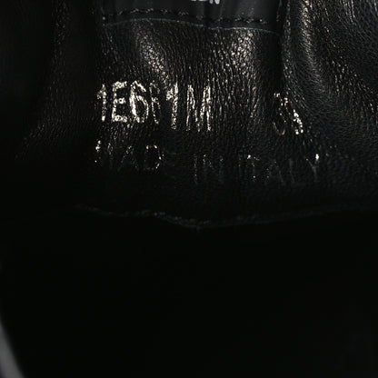 Prada Re-Nylon Spazzolato Rubber Triangle Logo Macro Quilted Womens 45mm Platform Sneakers 39 Black 7 of 8