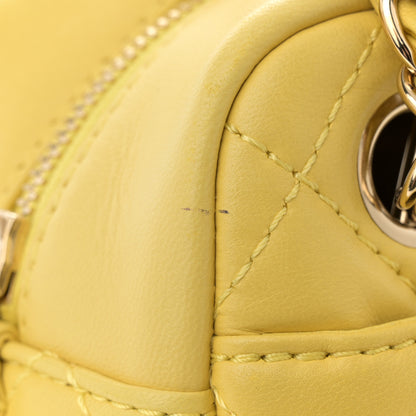 Chanel Calfskin Quilted Reissue Medium Camera Case  Yellow 14 of 15