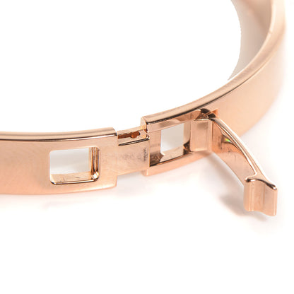 Hermes 18K Rose Gold Diamond PM H D'Ancre Bracelet SH 4 of 6