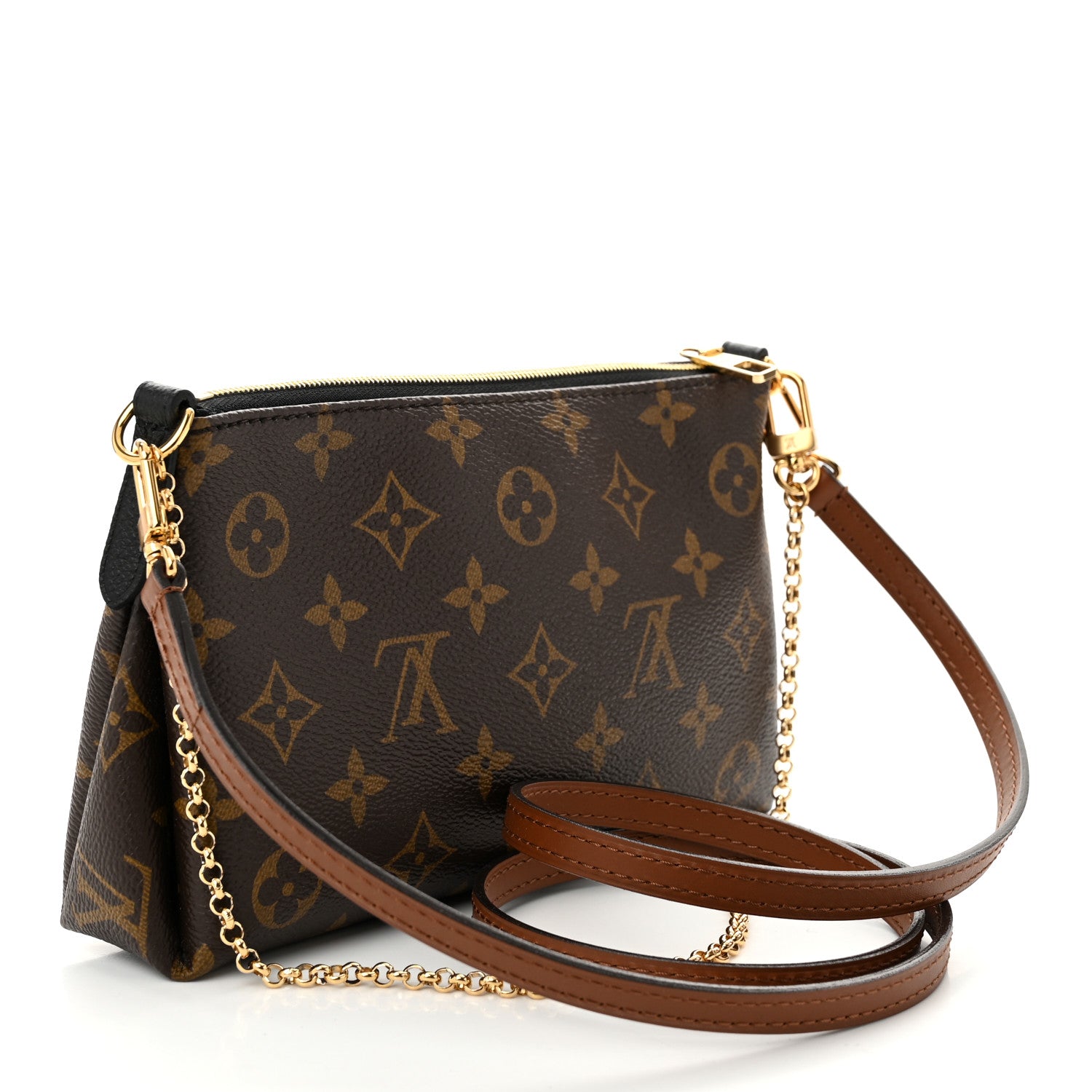 Louis Vuitton Monogram Pallas Clutch Black 2 of 9