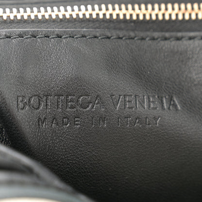 Bottega Veneta Calfskin Suede Striped Large Hop Black Matcha Leaf Jam White 6 of 12
