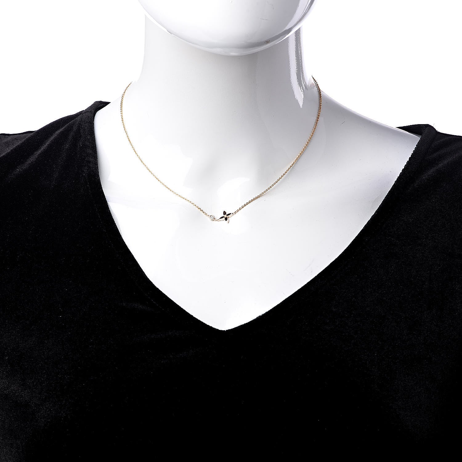 Louis Vuitton 18K Pink Gold Diamond Idylle Blossom Pendant Necklace 2 of 6