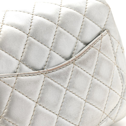 Chanel Metallic Lambskin Quilted Mini Square Flap Silver 11 of 13