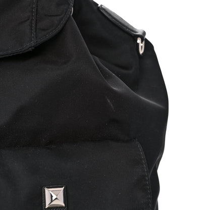 Prada Nylon New Vela Studded Backpack Black 12 of 12
