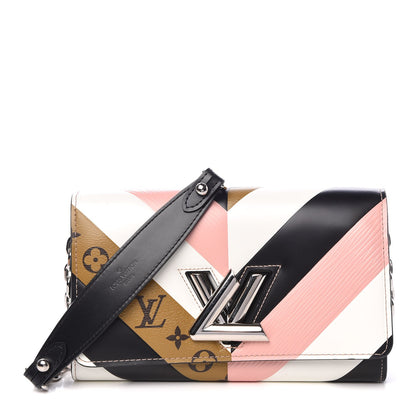Louis Vuitton Epi Reverse Monogram Twist Chain Wallet Rose Ballerine 1 of 7