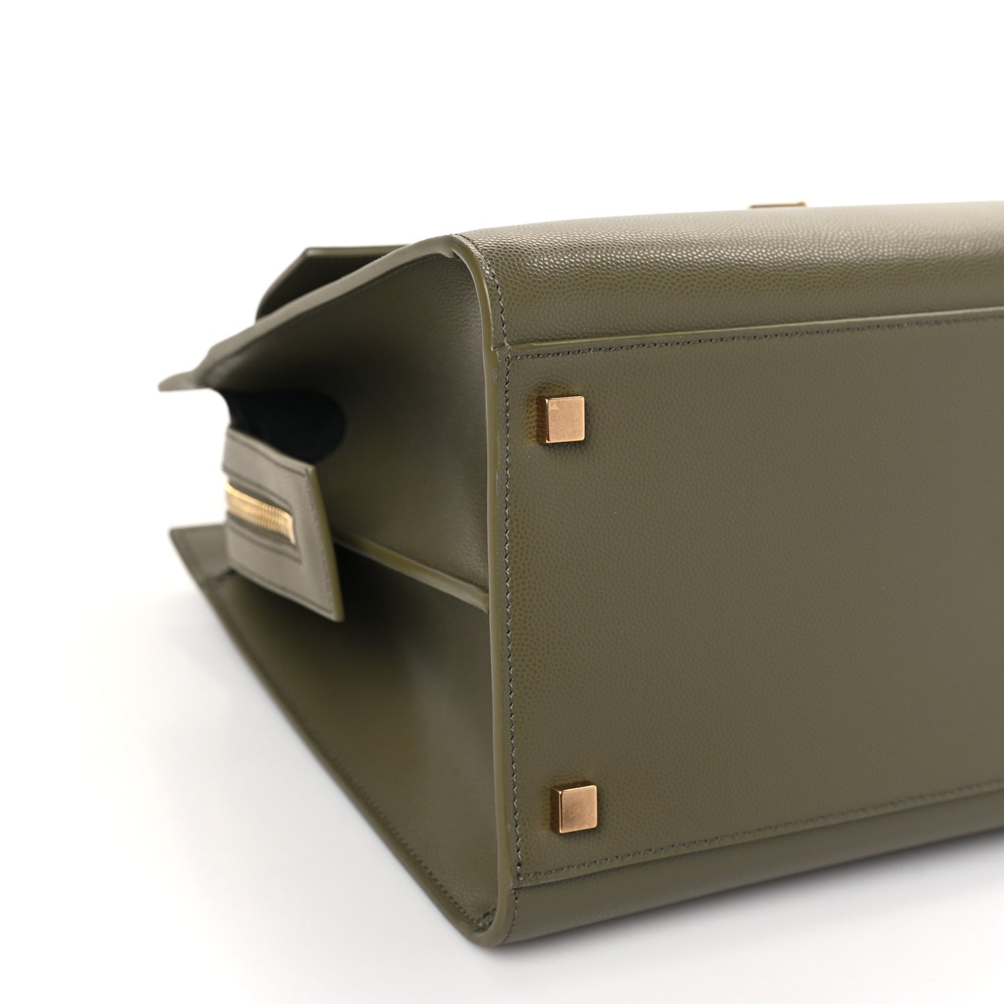 Grain De Poudre Medium Uptown Tote Vert Kaki