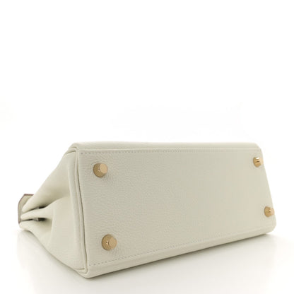 Hermes Togo Kelly Retourne 25 Mushroom 4 of 12