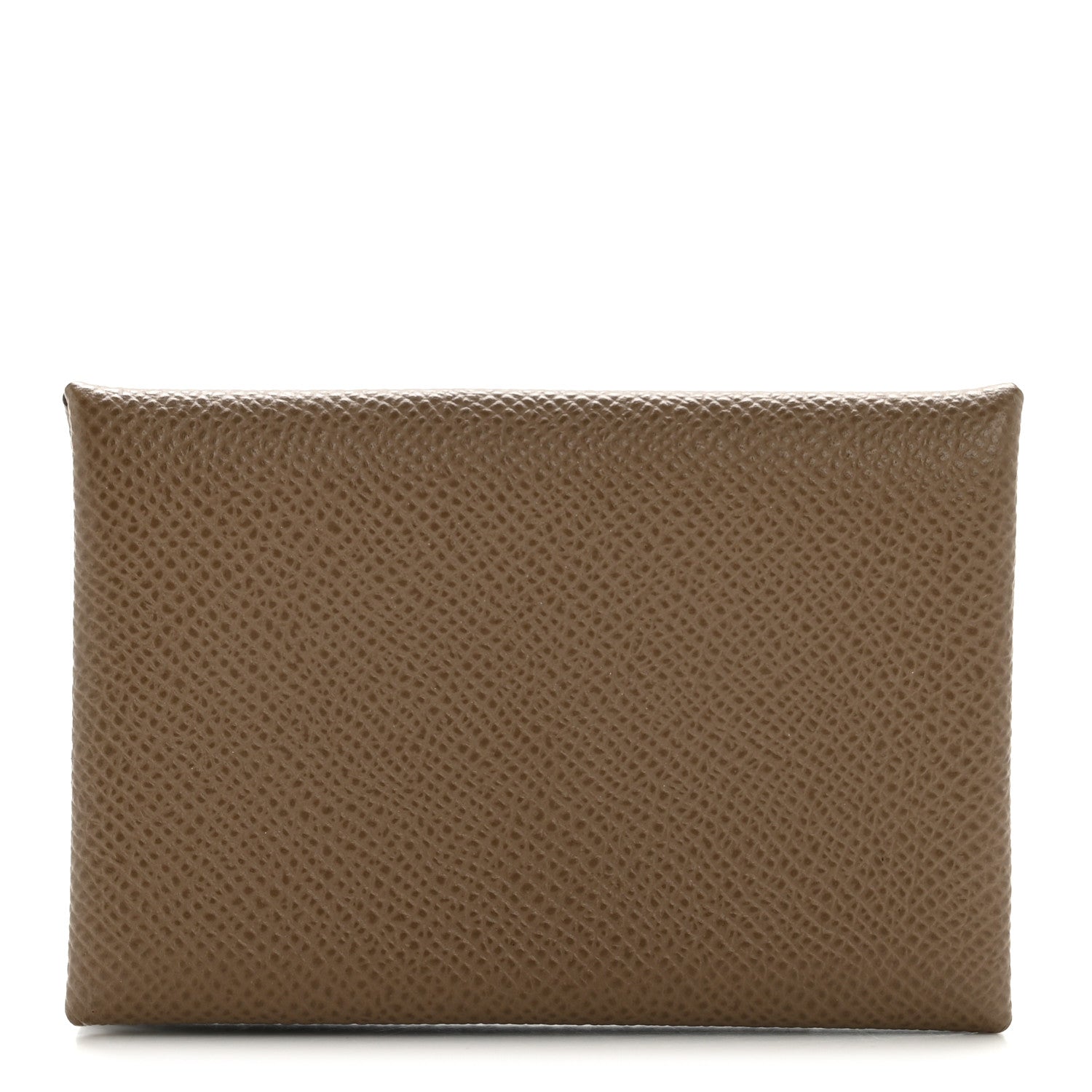 Hermes Epsom Calvi Card Case Etoupe 1 of 8